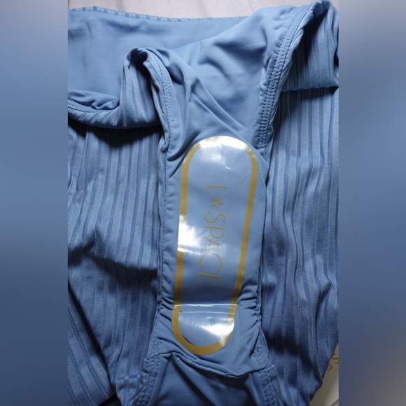 L*Space Blue Ribbed Bikini Set - Picture 6 of 7